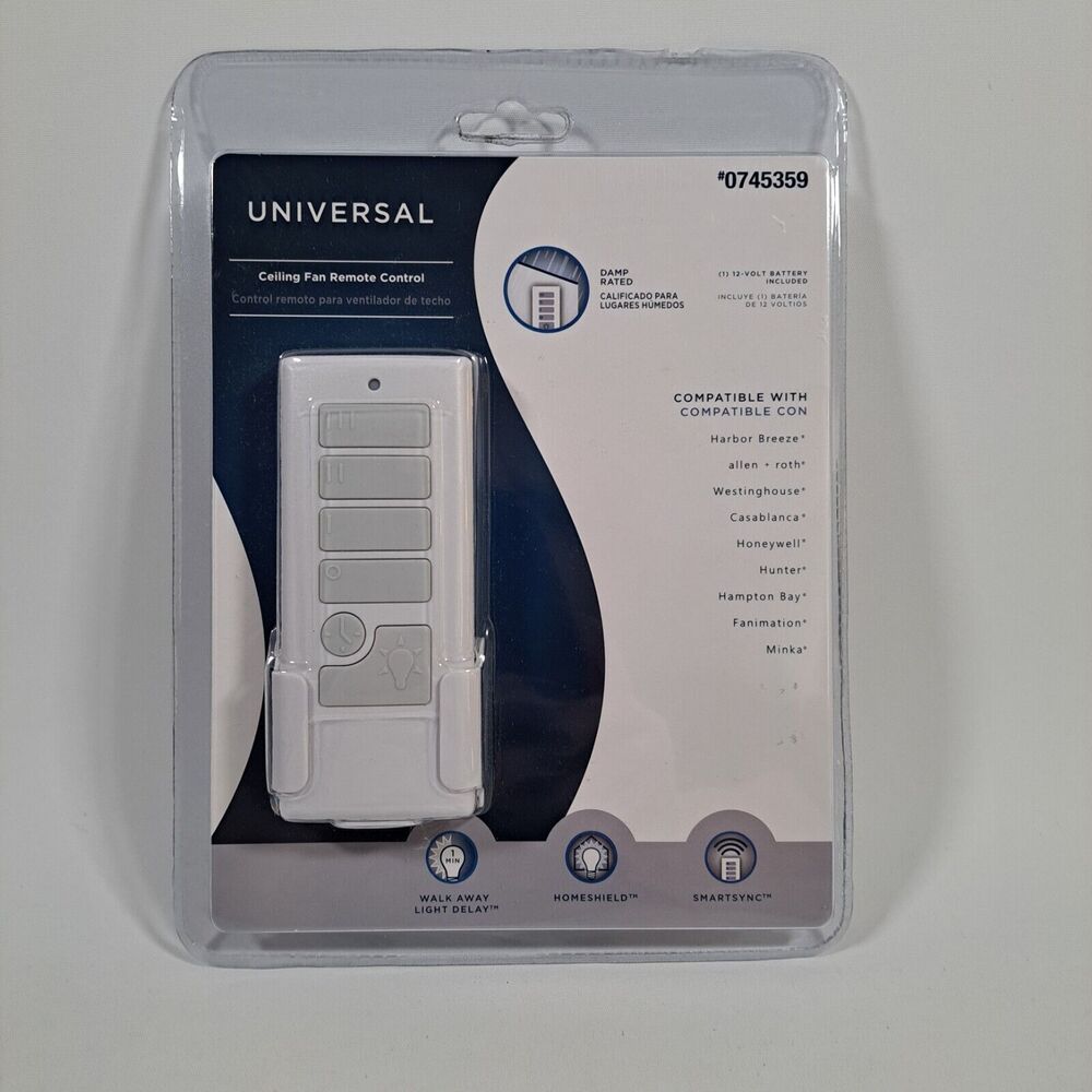 Harbor Breeze White Handheld Universal Ceiling Fan Control New 8374